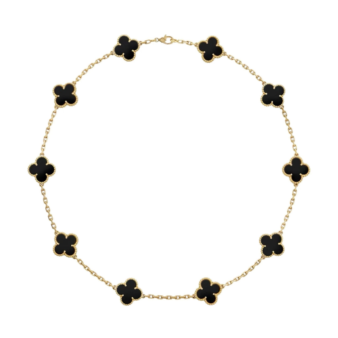 Collana Charm Luxe | Oro/Nero