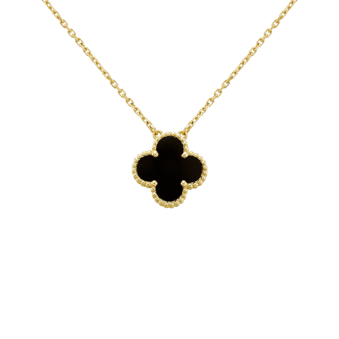 Collana con ciondolo | Oro/Nero