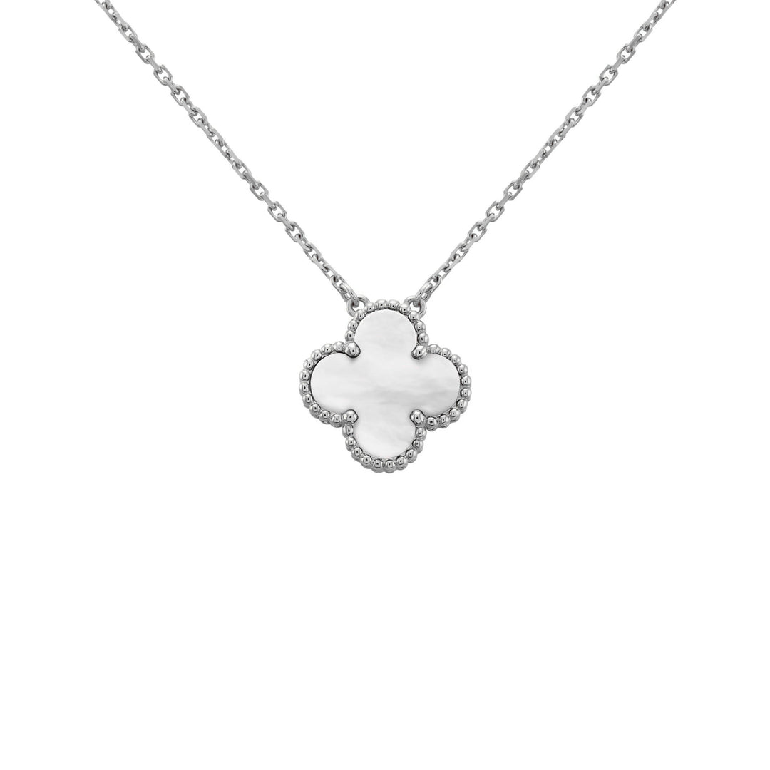 Collana con ciondolo | Argento/Bianco
