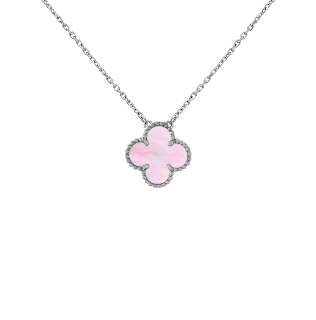 Collana con ciondolo | Argento/Rosa