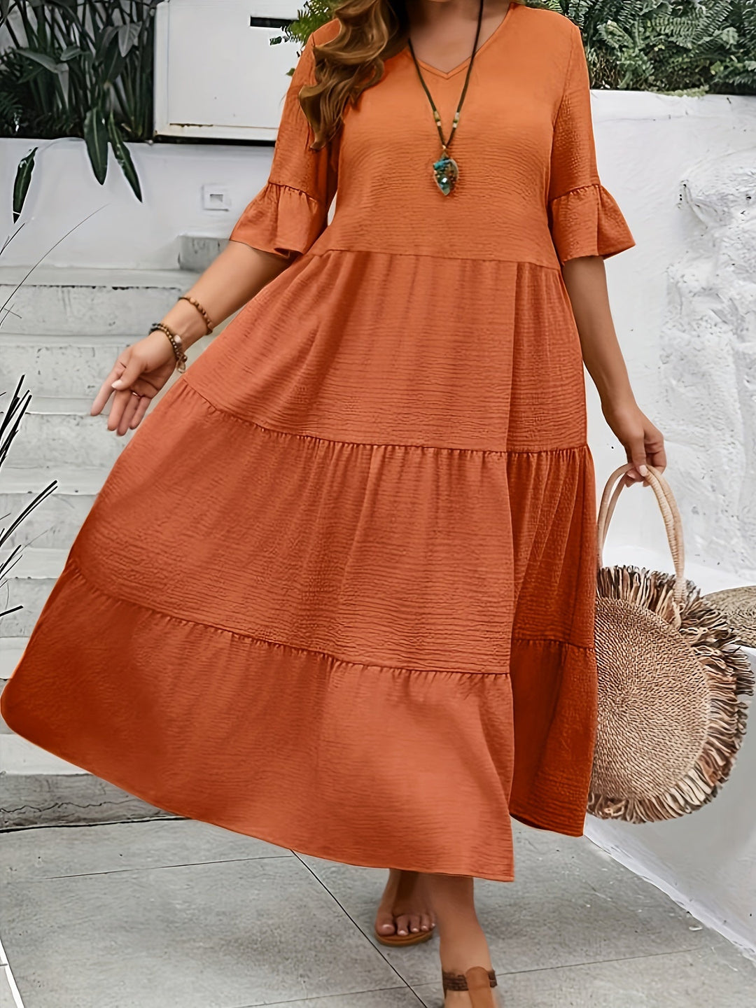 Serena - Stilvolles, Fließendes Kleid