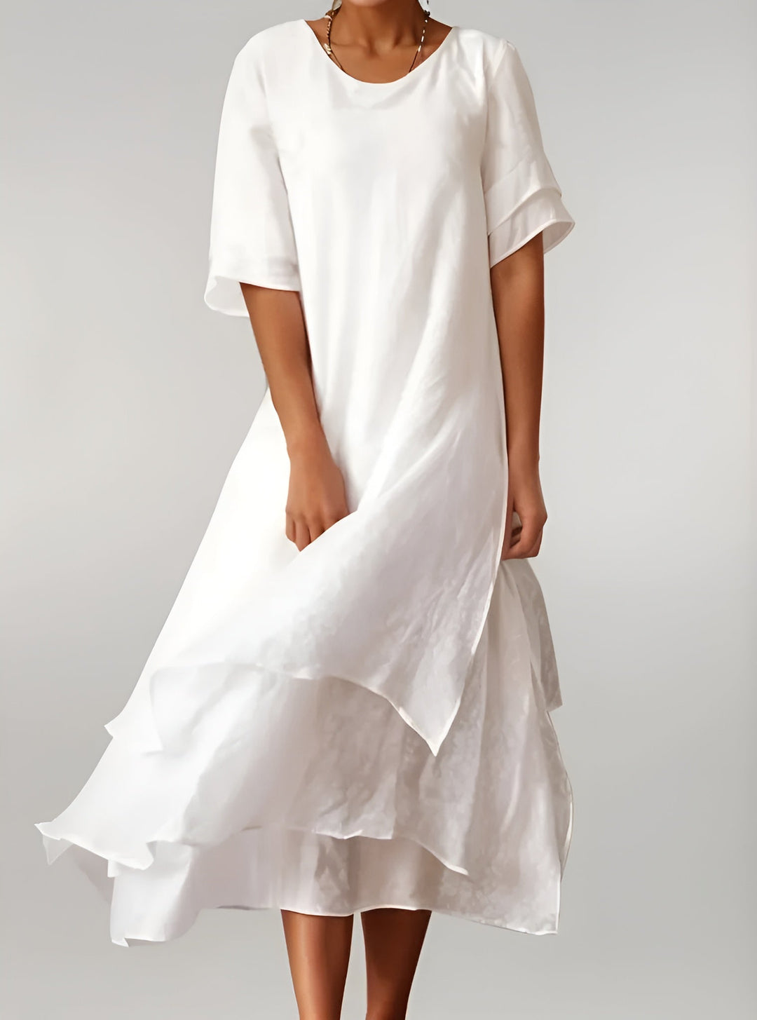 Daphne™ | Elegant Cotton Maxi Dress