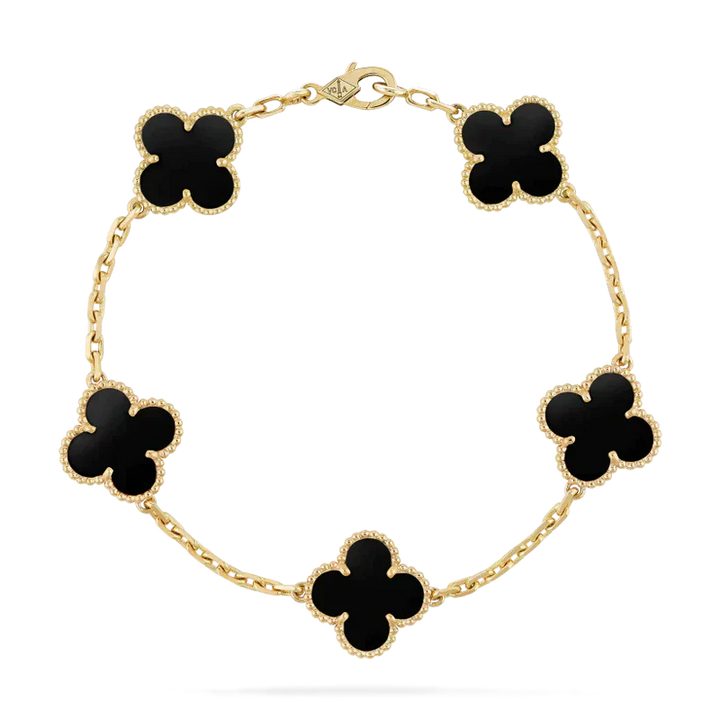 Set impilabile con ciondolo | Oro/Nero