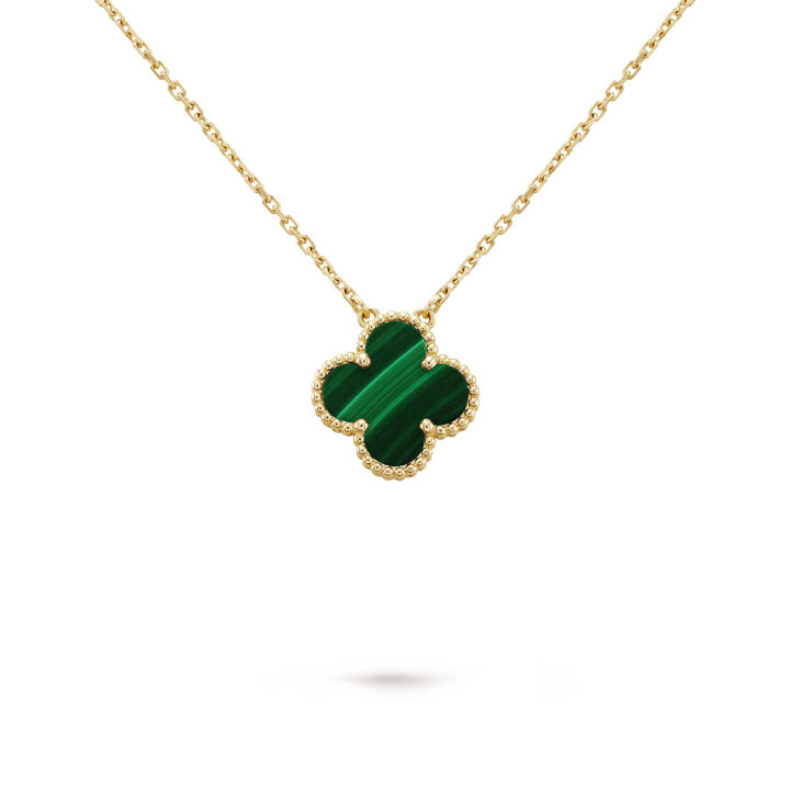 Collana con ciondolo | Oro/Verde