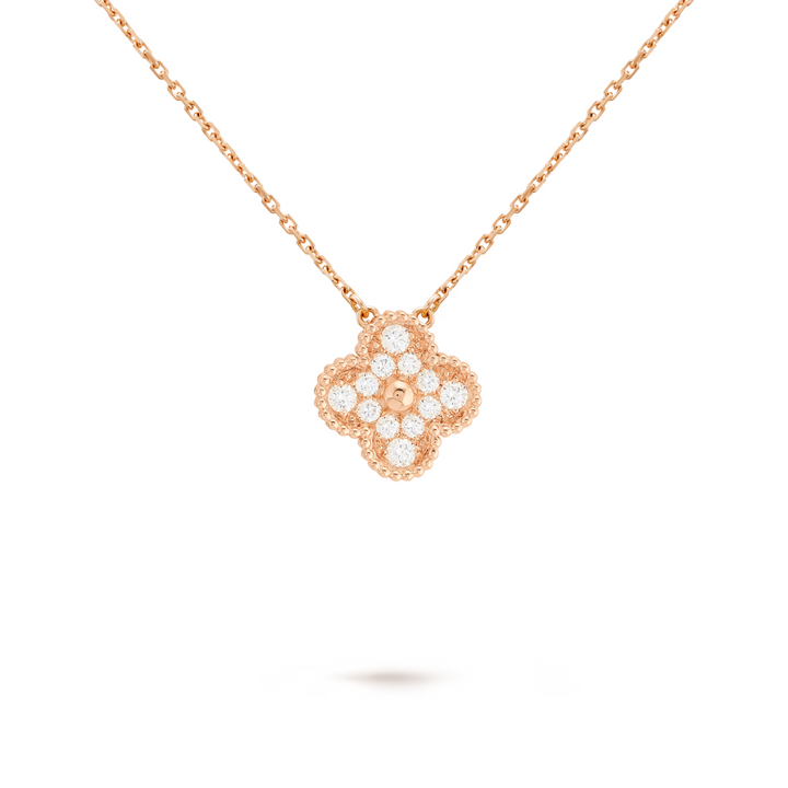Collana con ciondolo gemma | Oro rosa