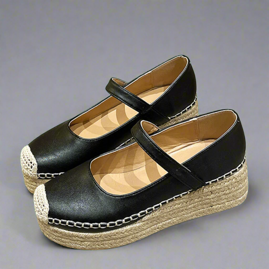 Verena | Exklusive Keilabsatzschuhe mit Schnalle für die Frühlingssaison