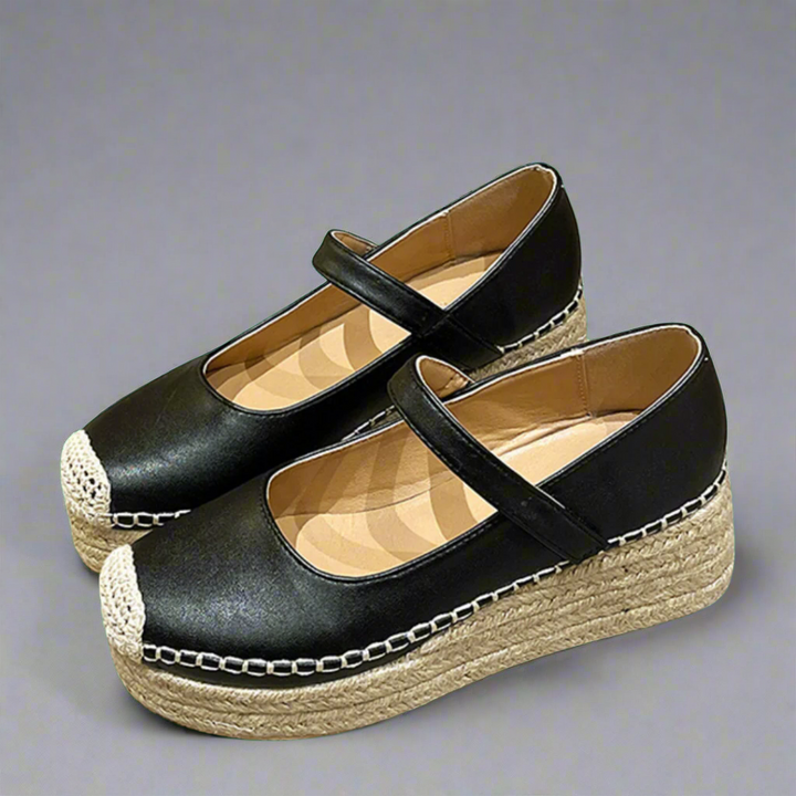 Verena | Exklusive Keilabsatzschuhe mit Schnalle für die Frühlingssaison