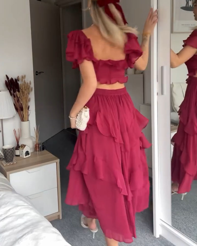Quinlan - Elegantes hoch tailliertes Kleid mit Spitzenakzenten