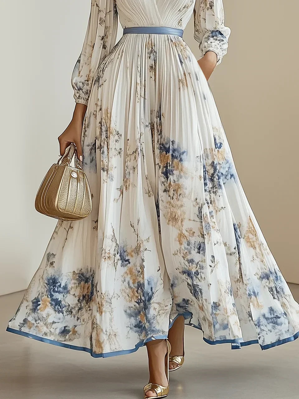 Bristol - Maxi Boho-Kleid mit Blumenmuster