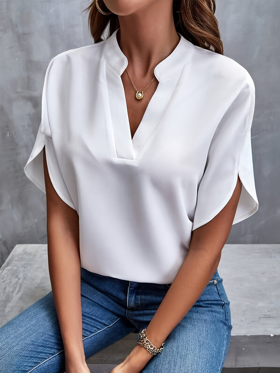 Mina™ - Elegante und Luxuriöse Damenbluse