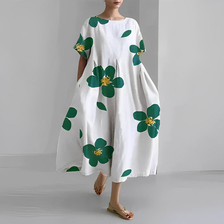 Daisy - Retro-inspiriertes Maxikleid mit eleganten Volants