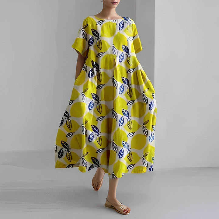 Daisy - Retro-inspiriertes Maxikleid mit eleganten Volants