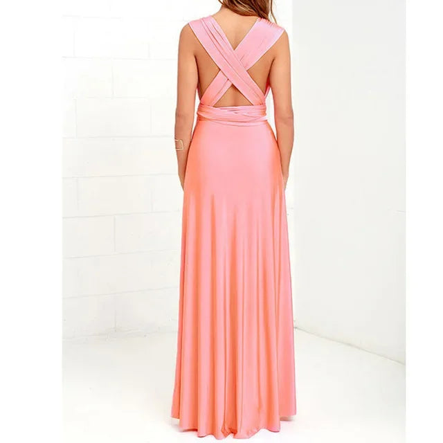 Lacie - Stilvolles langes Kleid für Brautjungfern