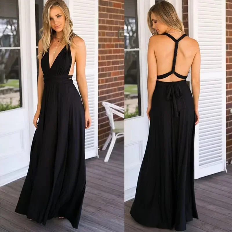 Lacie - Stilvolles langes Kleid für Brautjungfern