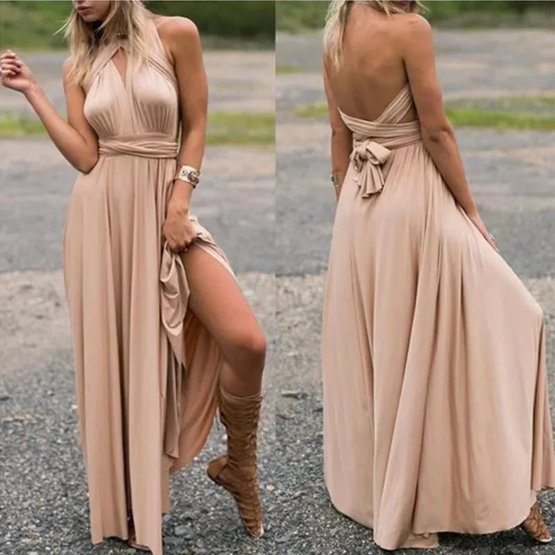 Lacie - Stilvolles langes Kleid für Brautjungfern