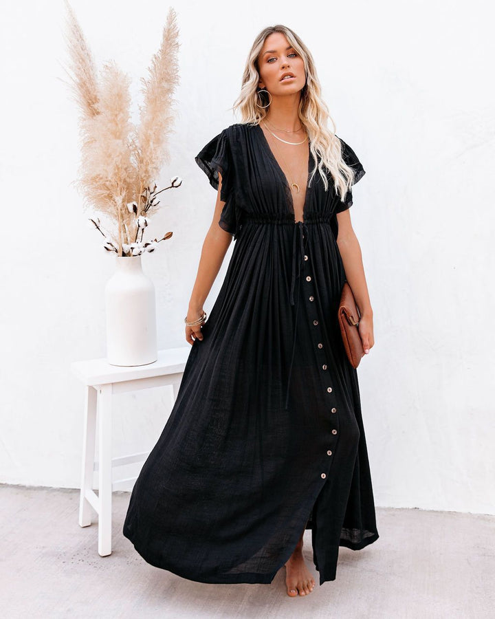 Audra - Bohemian V-Neck Strandkimono