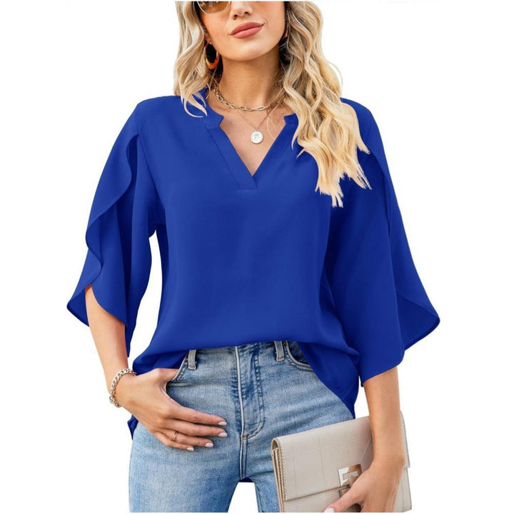 Leni™ - Elegante V-Ausschnitt-Bluse