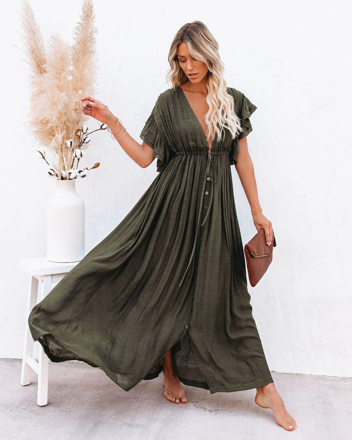 Audra - Bohemian V-Neck Strandkimono
