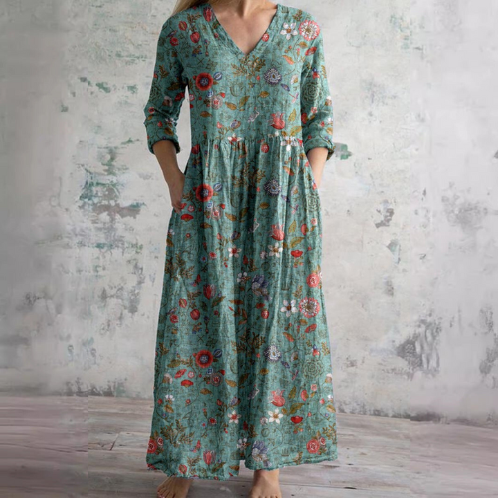 Ivoire - Maxi Bohemian Floral Dress