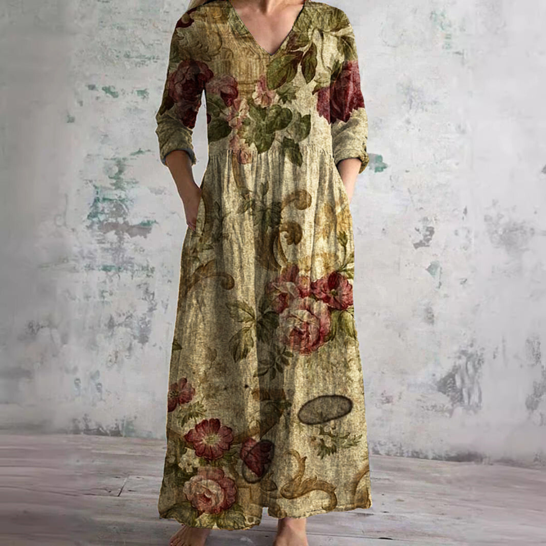 Ivoire - Maxi Bohemian Floral Dress