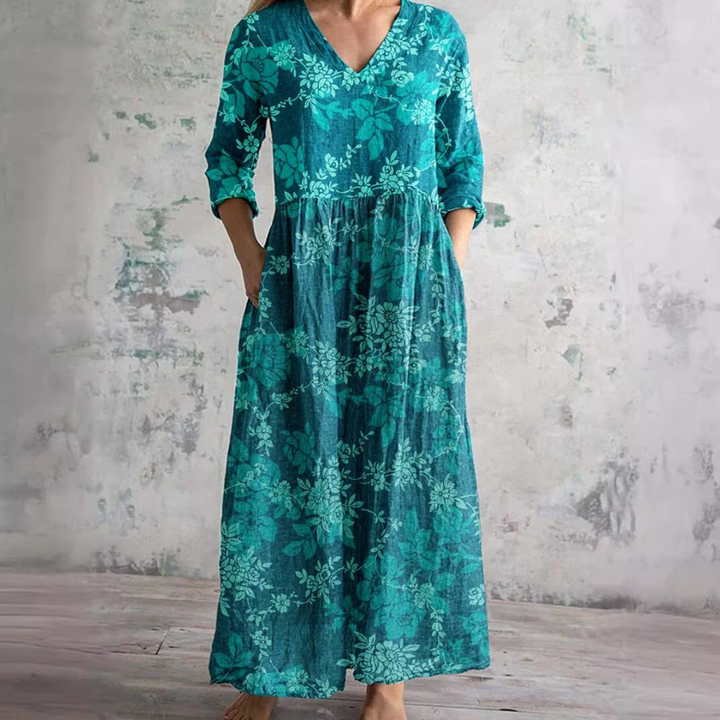 Ivoire - Maxi Bohemian Floral Dress