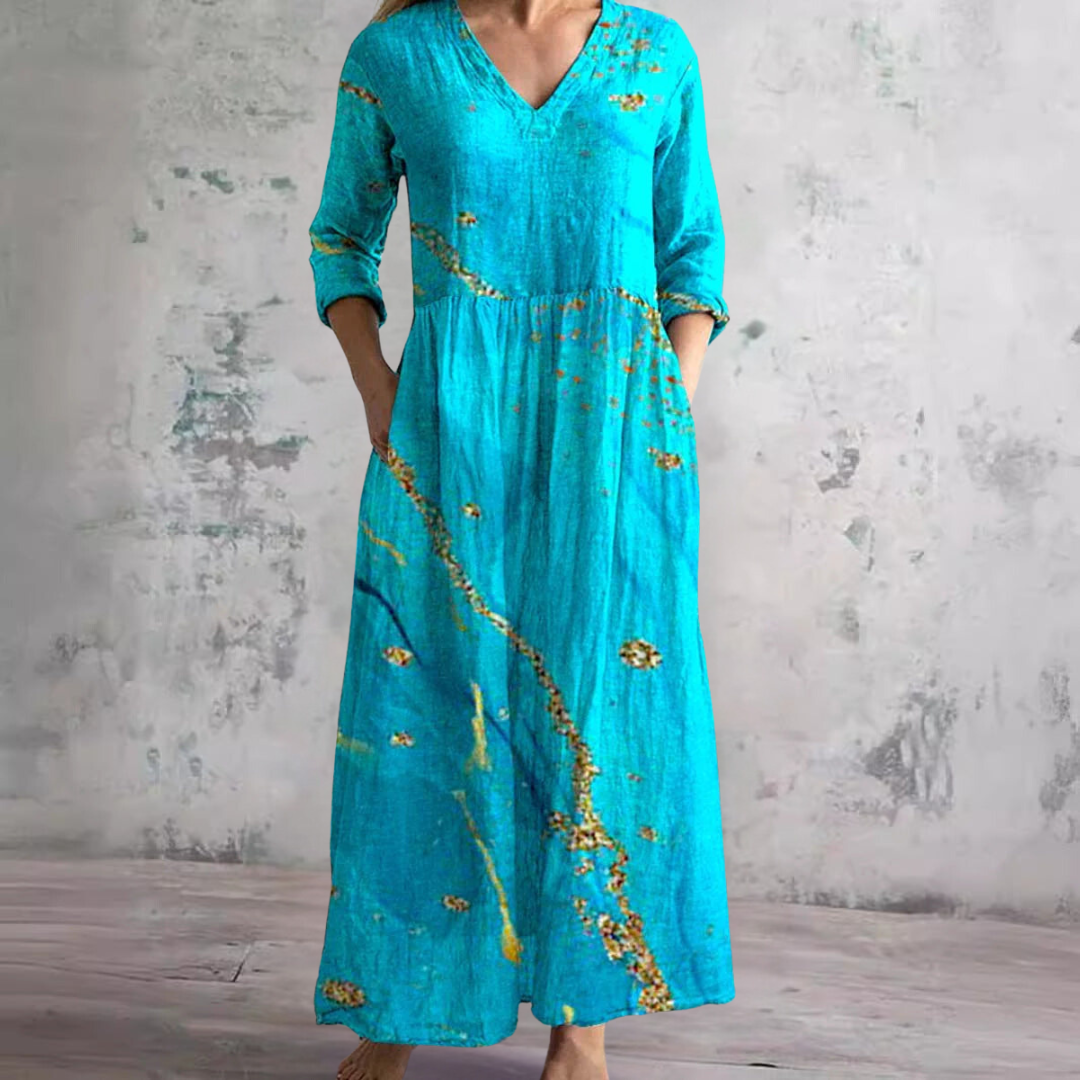Ivoire - Maxi Bohemian Floral Dress