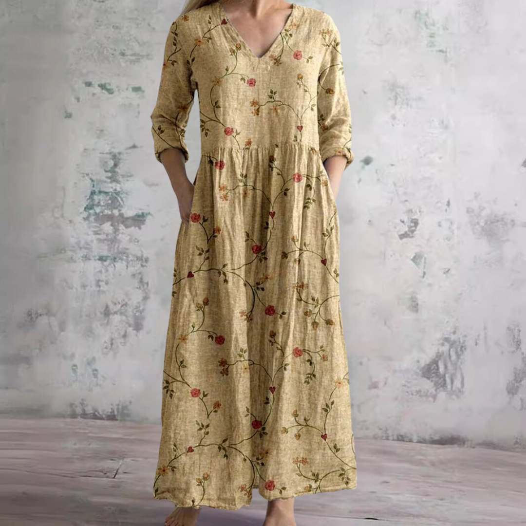 Ivoire - Maxi Bohemian Floral Dress