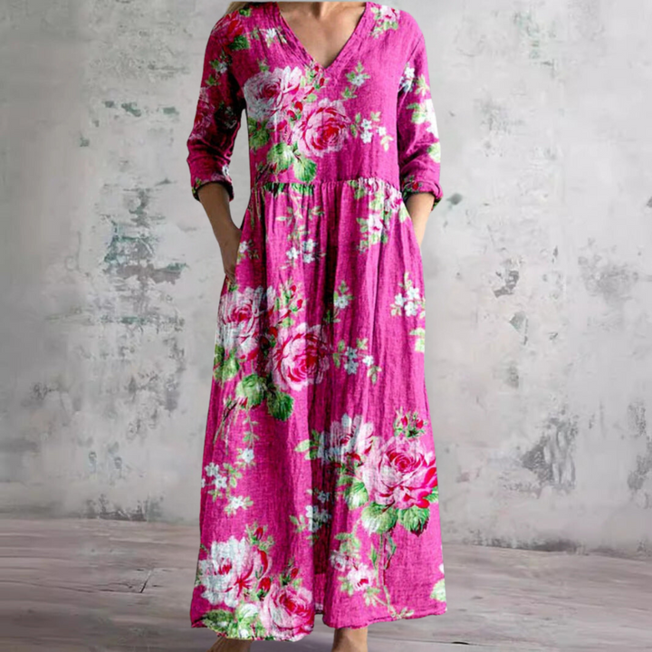 Ivoire - Maxi Bohemian Floral Dress