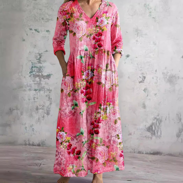 Ivoire - Maxi Bohemian Floral Dress