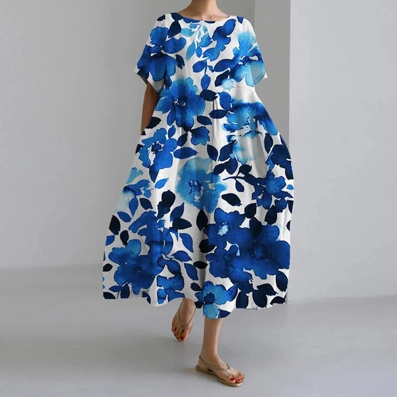 Daisy - Retro-inspiriertes Maxikleid mit eleganten Volants