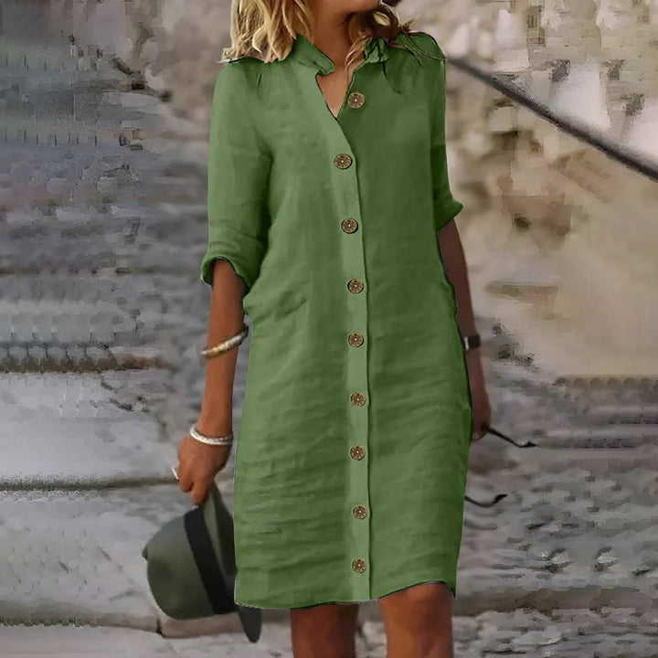 Bea™ | Relaxed Midi Shirt Dress