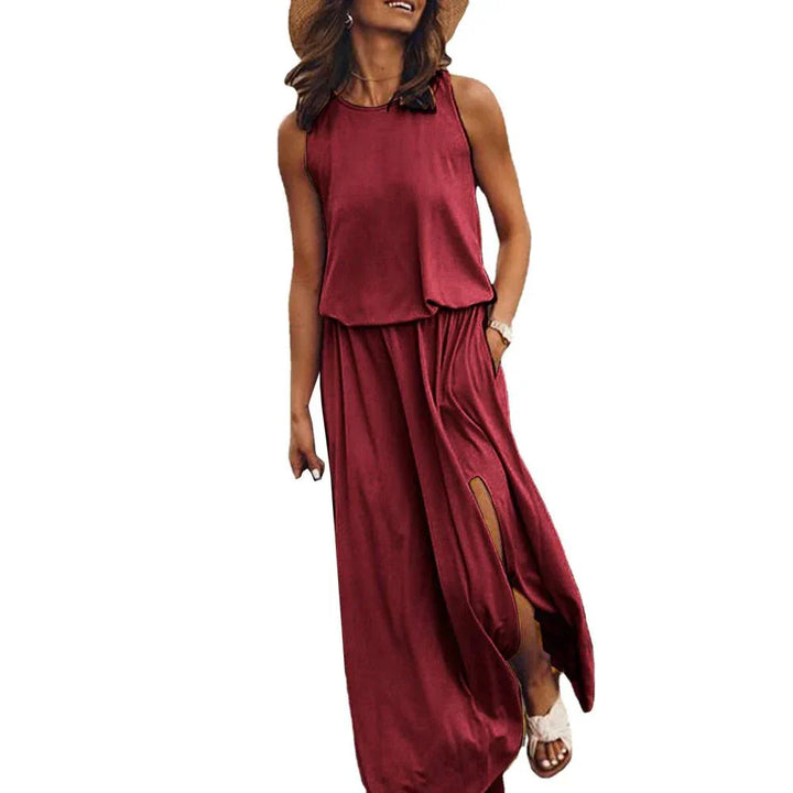 Ärmelloses Lässiges Maxikleid Lyric