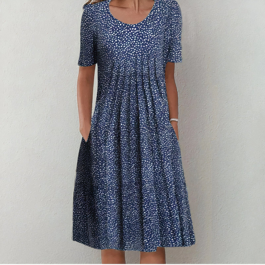 Leilani - Rüschendes Abendkleid im Sommerblüten-Design