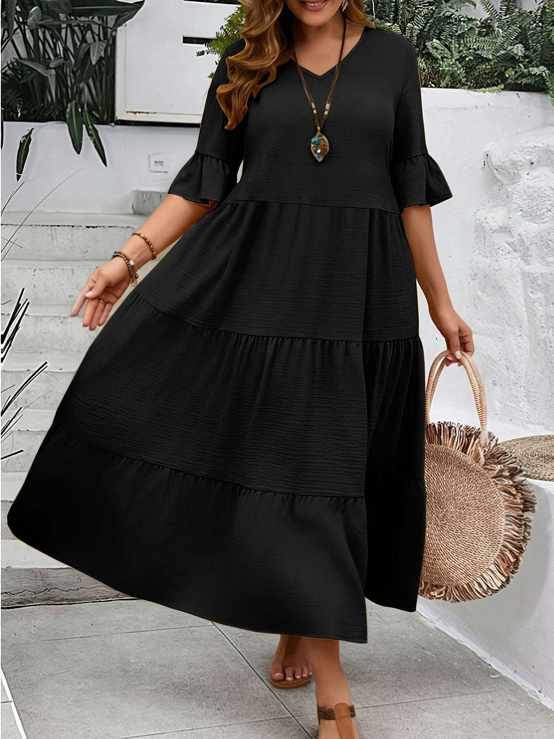 Serena - Stilvolles, Fließendes Kleid