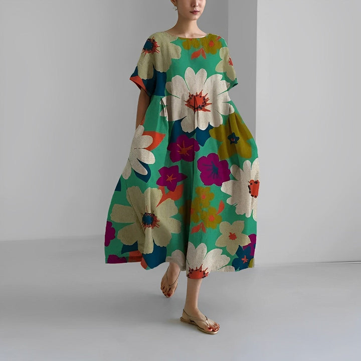 Daisy - Retro-inspiriertes Maxikleid mit eleganten Volants