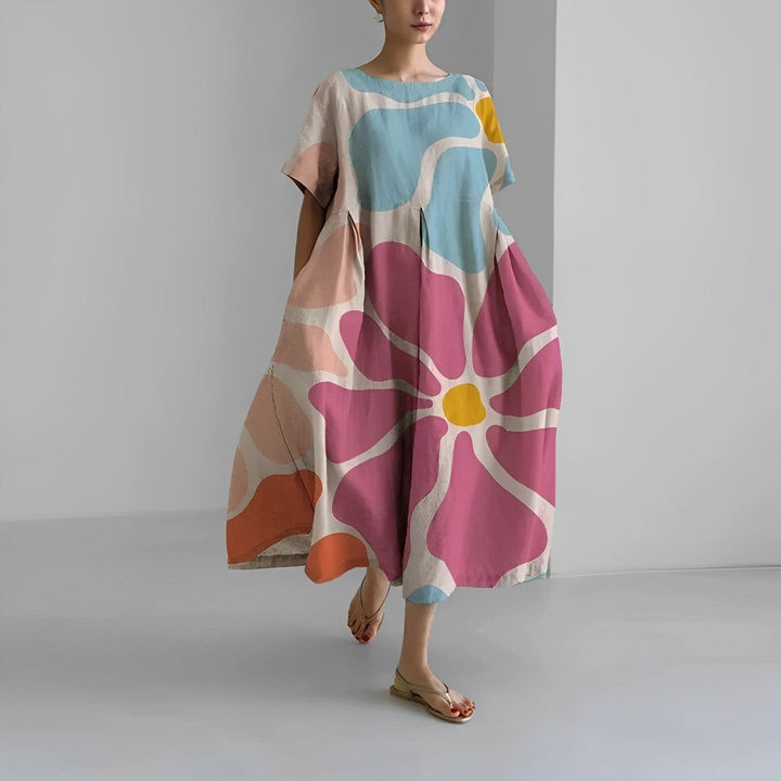 Daisy - Retro-inspiriertes Maxikleid mit eleganten Volants
