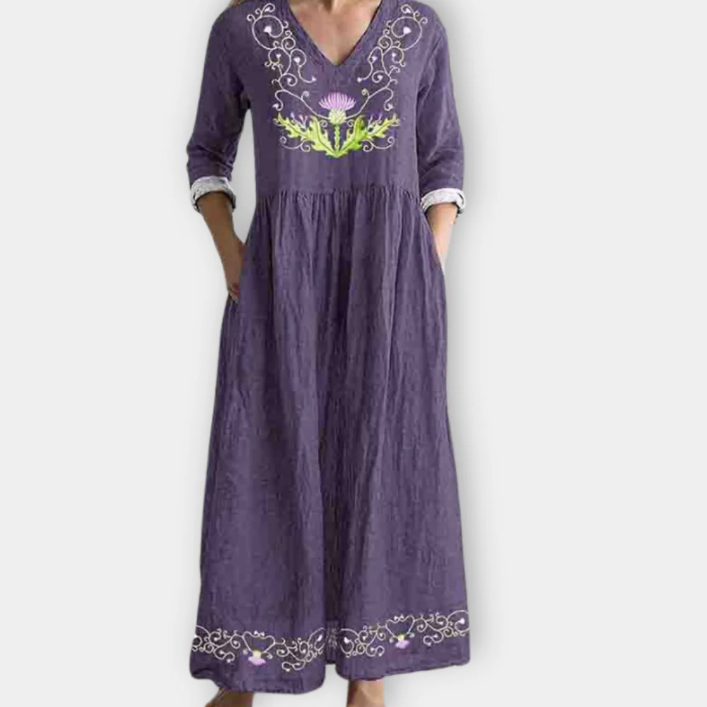Nerina - Bohemian Breeze Maxi Dress