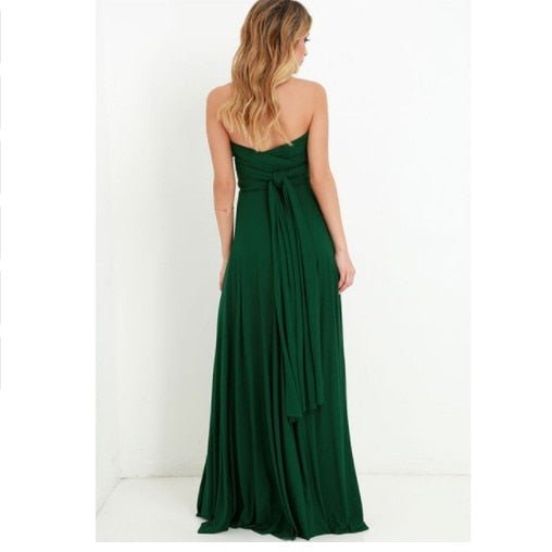 Henley - Langärmliges V-Ausschnitt Kleid mit Buntem Träger