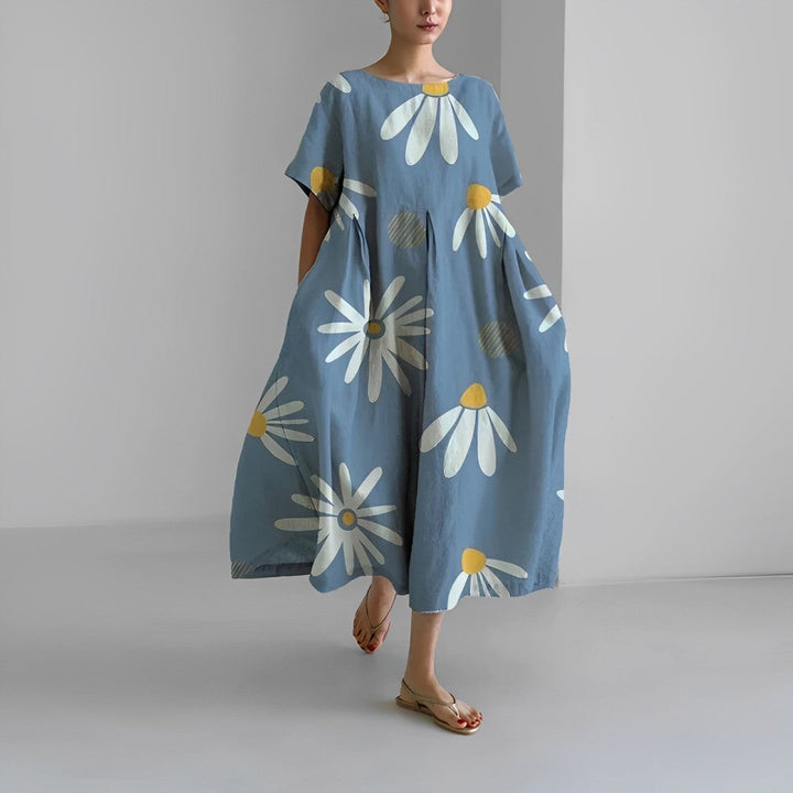 Daisy - Retro-inspiriertes Maxikleid mit eleganten Volants